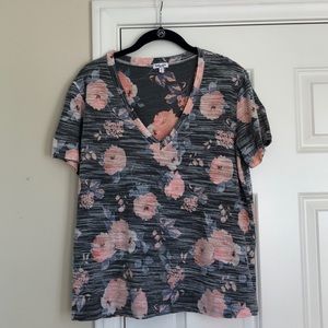 Splendid Short Sleeve Floral Print Tee